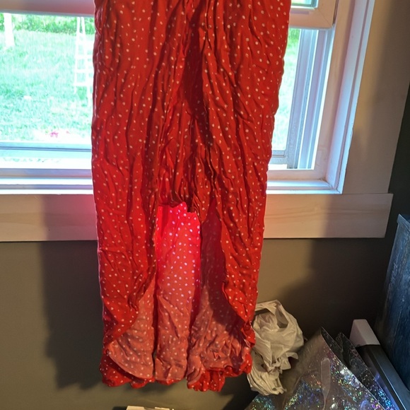 Red white polka dot dress very cute on - Picture 2 of 4